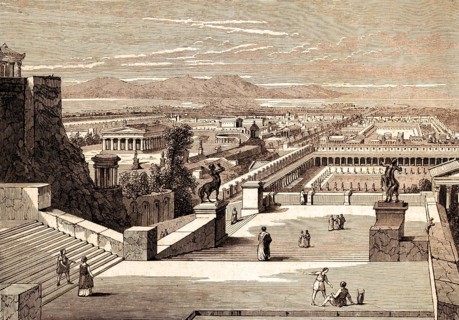 City of Corinth in the Roman province of Achaia, Greece, epistle Paul to the Corinthians, New