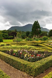 Gardens, flower beds, formal garden, Muckross House & Gardens, Killarney National Park, Ring of