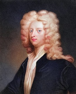 Joseph Addison 1672-1719, English essayist, poet and statesman. From the book Gallery of Portraits,