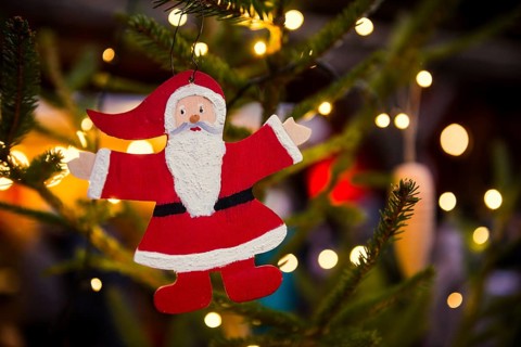 Christmas market, Burkheim, Vogtsburg, Kaiserstuhl, Baden-Württemberg, Germany