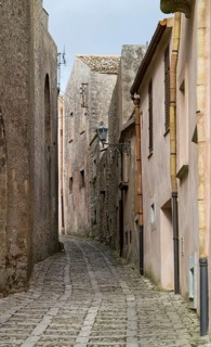 Alley in Erice, Sicily, Italy