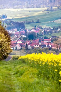Village of Vernauwahlshausen, Wesertal, Weser Uplands, Hesse, Germany