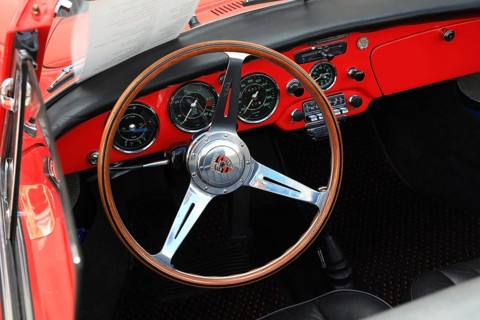 At the annual Kulmbacher classic car meeting, Bavaria, Germany, car, classic car, interior of a