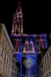 Illumination of the Cathédrale Notre Dame de Strasbourg, Strasbourg Cathedral, Unesco World