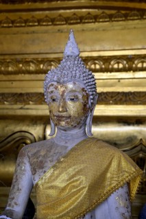 Buddha statue, Wat Phra Si Sanphet, Buddhist temple, Ayutthaya, Ayutthaya province, Thailand