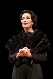 Katja Weitzenböck as Maria Callas at the photo rehearsal for Meisterklasse at the Komödie am