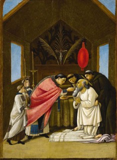 Das letzte Abendmahl des Heiligen Hieronymus, The Last Communion of Saint Jerome, Painting by