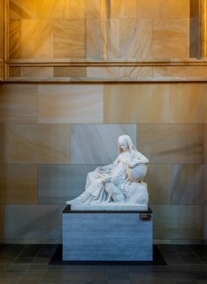 Interior photograph, Friedrichswerder Church, permanent exhibition 19th century Sculpture, Berlin,