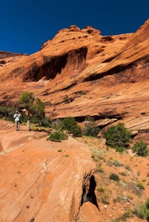 White house trail in Chelly Canyon, Arizona, USA
