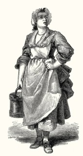 A woman selling nut kernels, Paris, France, 18th century