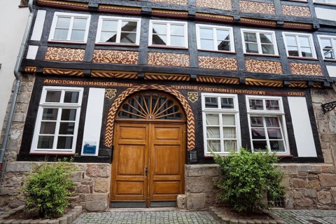 NDR Broadcating correspondents office, historic center, Hameln, Lower Saxony, Germany, Europe, NDR