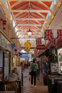 Interior view, Covered Market, Oxford, England, Great Britain