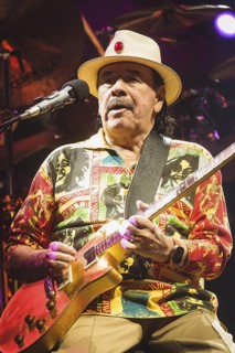 Carlos Santana, singer and guitarist of Santana live on Oneness Tour 2025 at the Uber Arena in