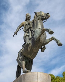 Equestrian statue of Georgios Karaiskakis, Athens, Greece