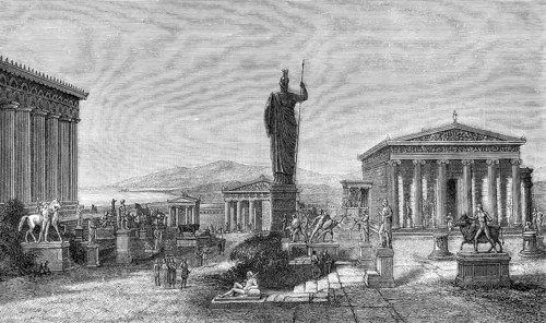 Reconstruction of the Acropolis of Athens, Greece