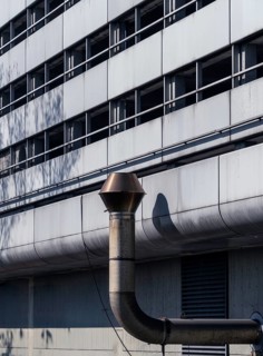 Detail photo ICC, vacant International Congress Centre in Berlin Charlottenburg, Germany
