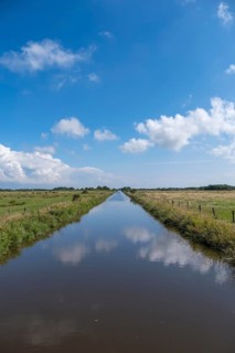 River Godel, Föhr, North Frisia, Schleswig-Holstein, Germany