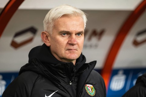 LUBIN, POLAND - DECEMBER 15, 2023: Football match Polish PKO Ekstraklasa between KGHM Zaglebie