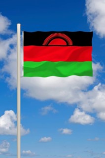The flag of Malawi, country in East Africa, Studio