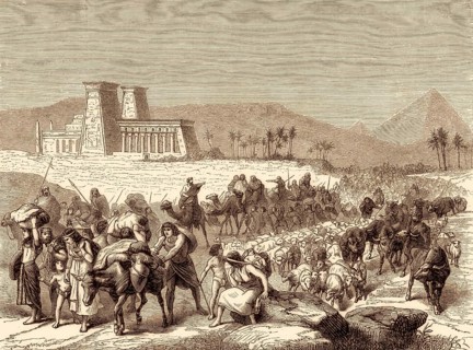 The Israelites' deliverance from slavery in Egypt