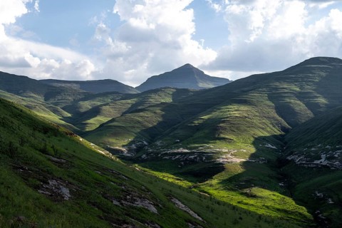 Landscape in Golden Gate Highlands National Park, Free State, South Africa