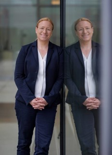 Dagmar Schmidt, deputy leader of the SPD parliamentary group in the Bundestag, poses for a photo in