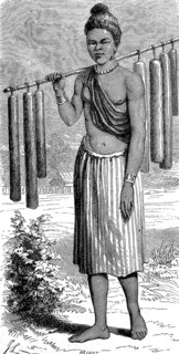Woman from Laos, illustration from 1880, historical, digital reproduction of an original from the