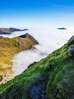 Snowdon Massif, Snowdon Range, Snowdonia, North Wales, UK