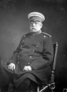 Otto von Bismark, Germany's first Reich Chancellor in uniform, portrait in 1885. German politician