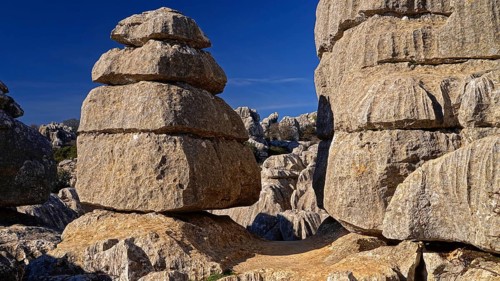 El Torcal National Park, karst formations, stones, rock formations, rocks, Andalucia, Spain,
