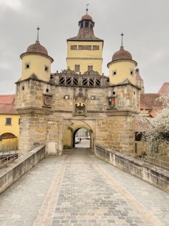 Ellinger Tor, city gate of Weissenburg in Bavaria, Germany