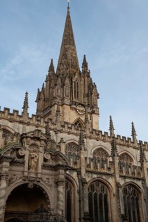 Oxford, England, UK. February 2nd, 2020 The University Church of St Mary the Virgin is an Oxford
