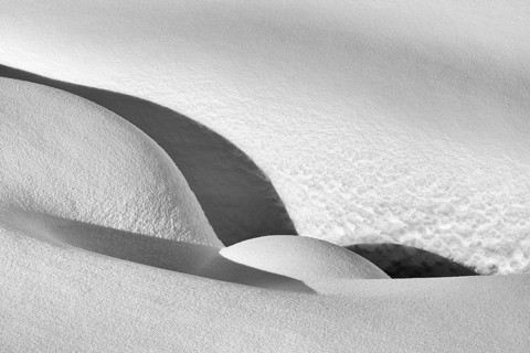 Structures in snow, Gällivare, Norrbotten, Lapland, Sweden, January 2021