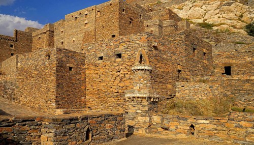 Middle East, Saudi Arabia, Thai Ain Mountain Village, Thee-Ain, Dhi Ayn, Zee Ain Village, Al-Baha