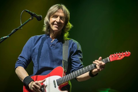 Wroclaw, Poland. 27th February, 2018. Concert of band Dire Straits Experience. Picture: guitarist