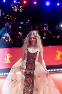 Amanda Seyfried on the Red Carpet at the premiere of the film The Testament Of Ann Lee at the