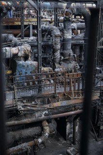 Annalena Bärbock (Alliance 90/The Greens), Federal Foreign Minister, visits a power plant destroyed