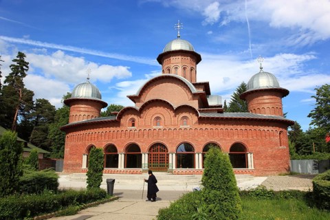 Tomb for the Romanian royal family, mausoleum at the monastery and cathedral of Curtea de Arges,