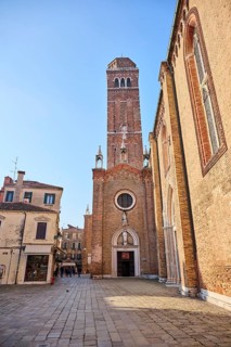 Church of San Sebastiano in Venice on a sunny day in winter, Italy