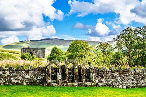 Hermitage Castle, Hermitage Water, Liddesdale, Roxburghshire, Newcastleton, Hawick, Scotland, UK