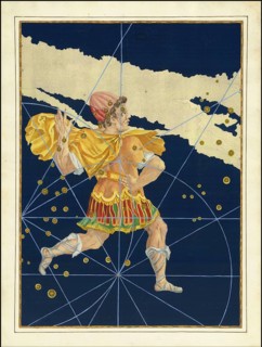 Astronomy. The celestial atlas, the Uranometria, Ptolemaic constellations, by Johann Bayer (1572 -