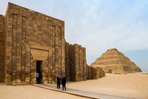 Step Pyramid, Pyramid of Djoser, Saqqara, UNESCO World Heritage Site, Memphis, Cairo, Egypt
