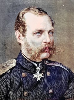 Alexander II of Russia, 1818-1881, Tsar of Russia, digitally restored reproduction from a 19th