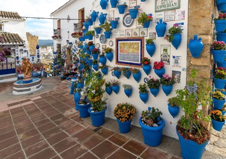 Patio de las Comedias, Castle of Iznajar, Castillo de Iznájar, Andalusia, Spain