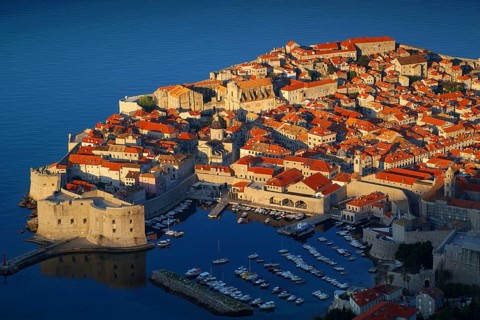 Croatia, Dubrovnik, twilight, Dalmatia