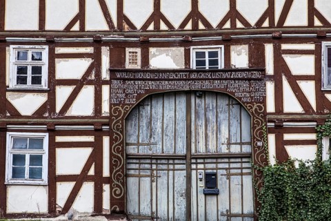 Old timber-framed house, built 1770, Germany