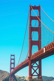 View of Golden Gate Bridge, San Francisco, California, USA