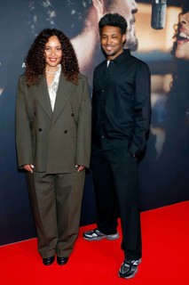 Joy Denalane and director Sékou Neblett at the premiere of Max & Joy - Komm näher (three-part