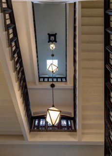 Detail photo, staircase in the Sankt Hedwig Clinic, Große Hamburger Straße, Berlin, Germany