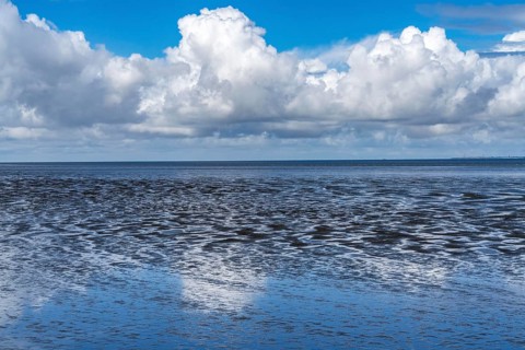 Wadden Sea between the Dutch coast near Eemshaven and the German North Sea island of Borkum, Wadden